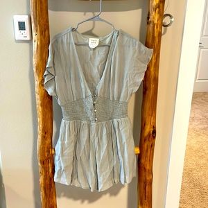 Romper sage green super cute and fun never been worn